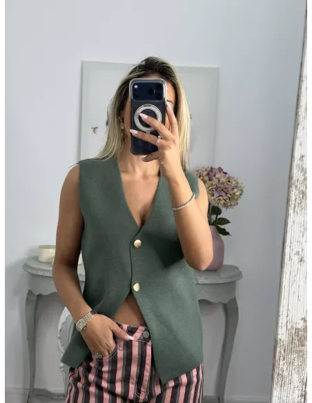 Chaleco Fina verde