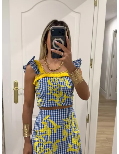 Conjunto Marcela con bordados