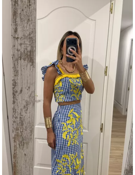 Conjunto Marcela con bordados