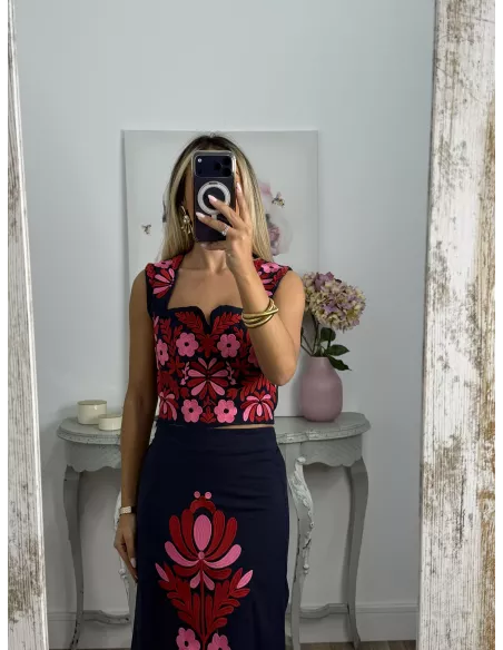 Conjunto Montijo azul marino