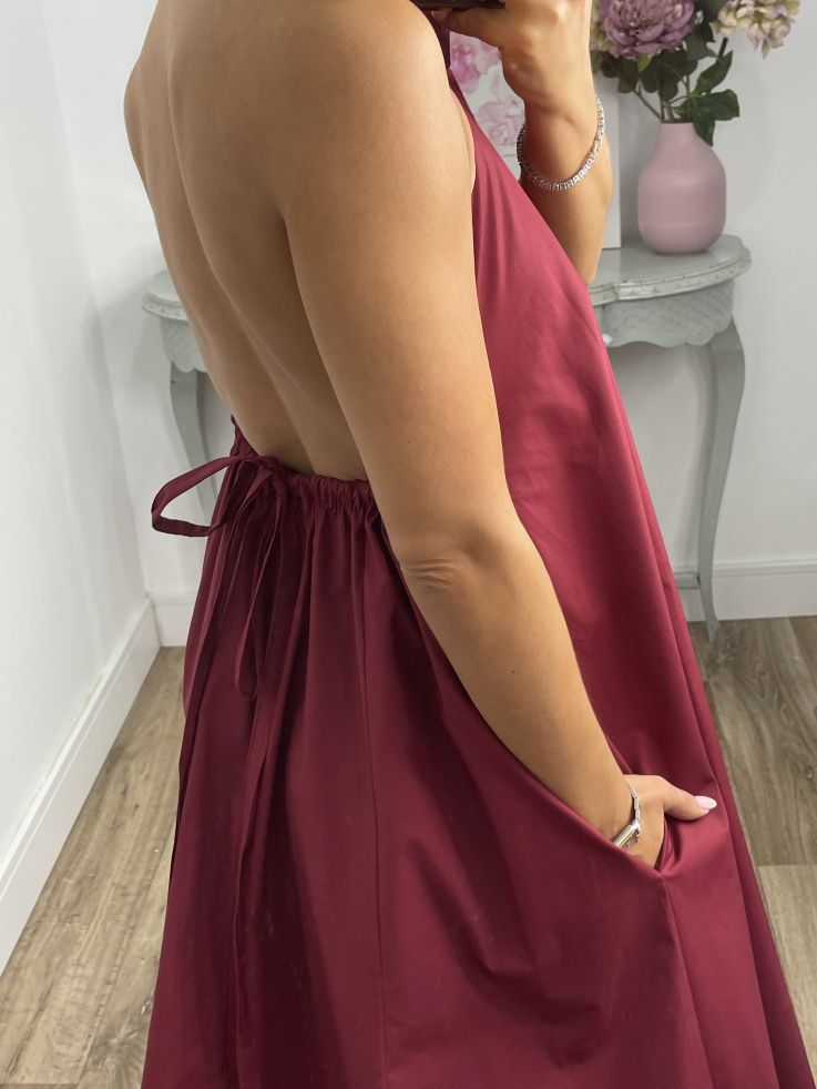 Vestido Jely burdeos