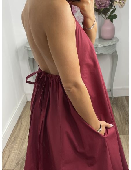 Vestido Jely burdeos