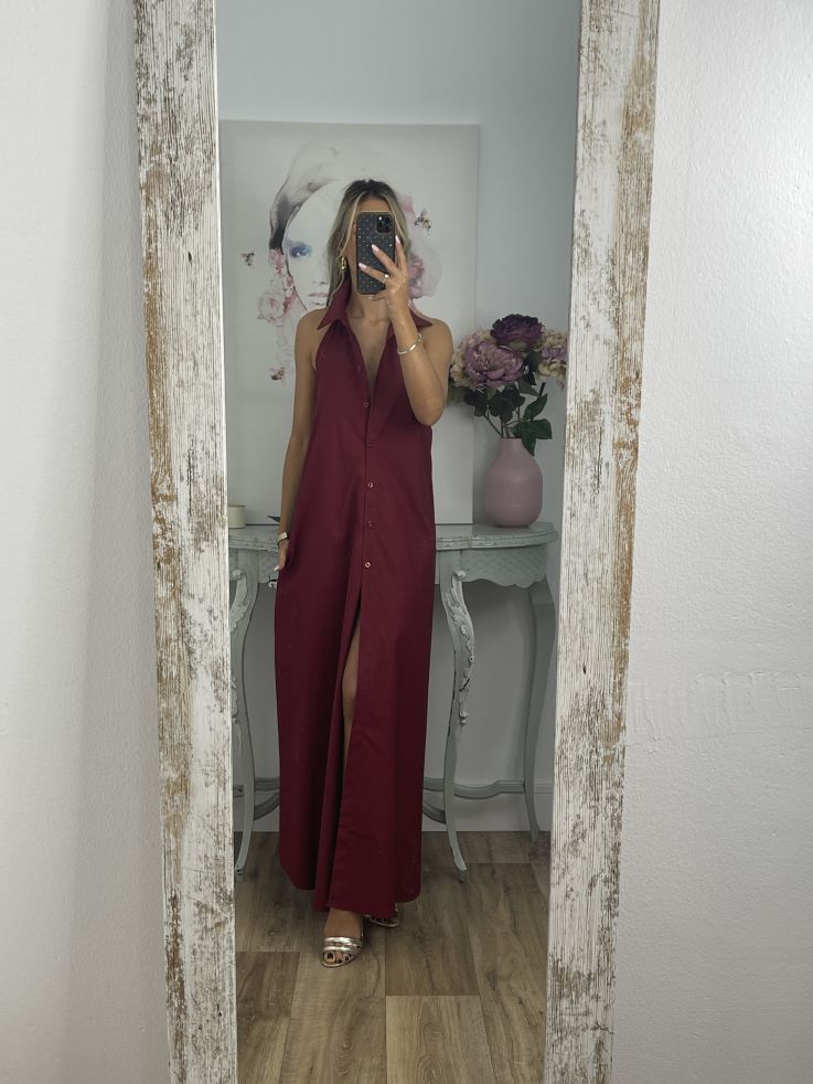 Vestido Jely burdeos