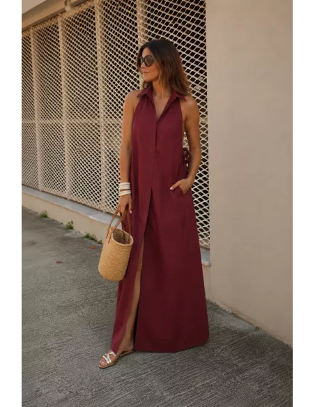 Vestido Jely burdeos
