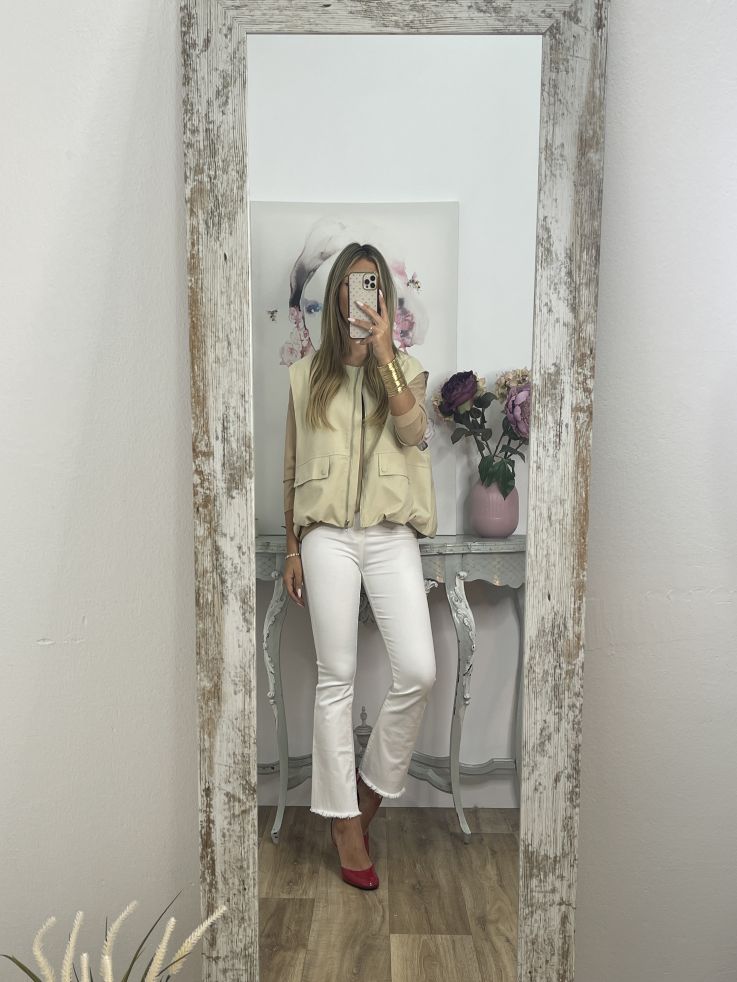 Chaleco safari beige