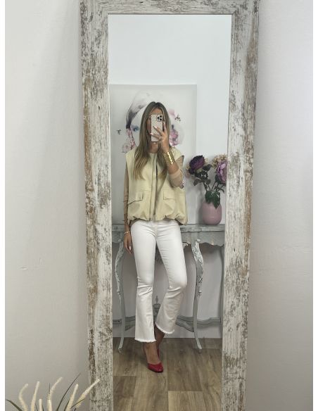 Chaleco safari beige