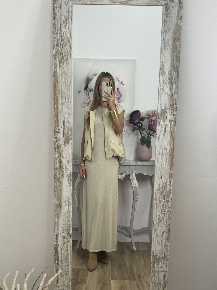 Chaleco safari beige