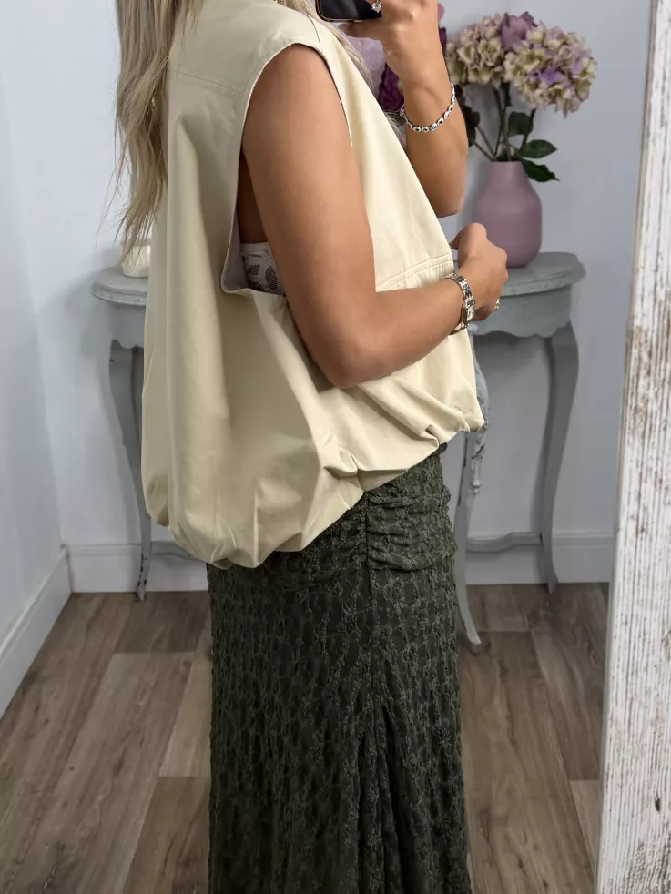 Falda Camille kaki