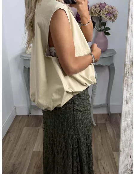 Falda Camille kaki