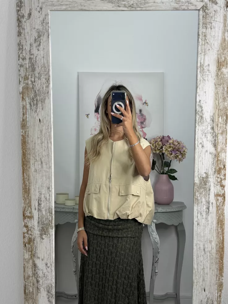 Falda Camille kaki