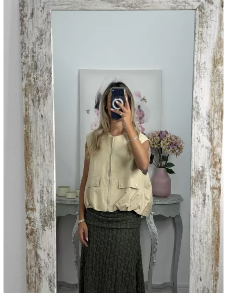 Falda Camille kaki