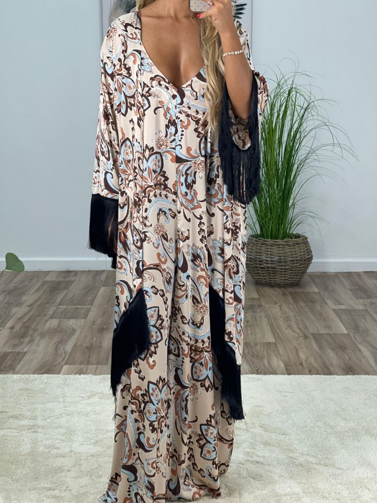 Kimono Laren con flecos