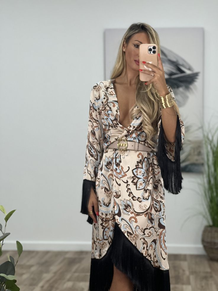 Kimono Laren con flecos