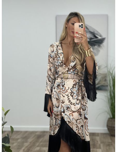 Kimono Laren con flecos