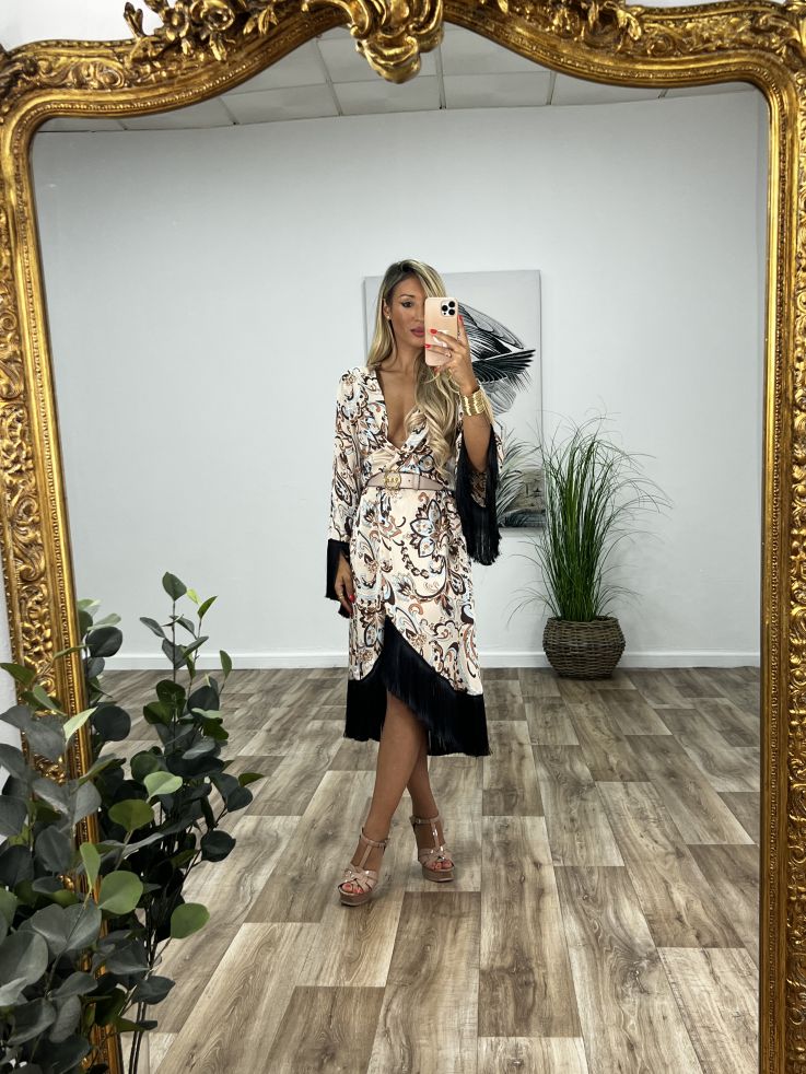 Kimono Laren con flecos