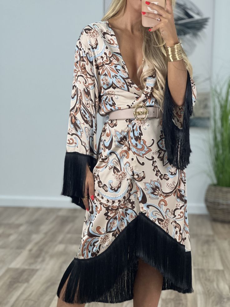 Kimono Laren con flecos