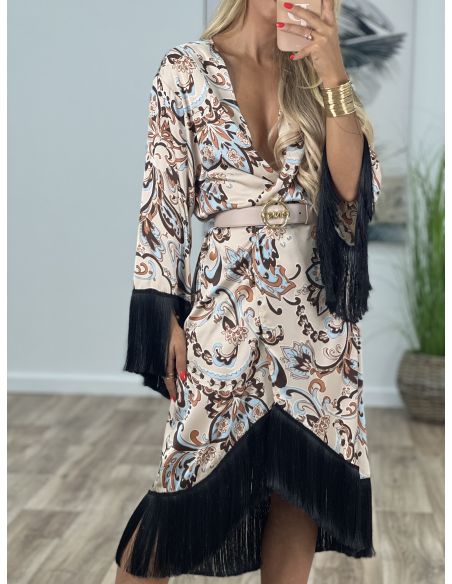 Kimono Laren con flecos