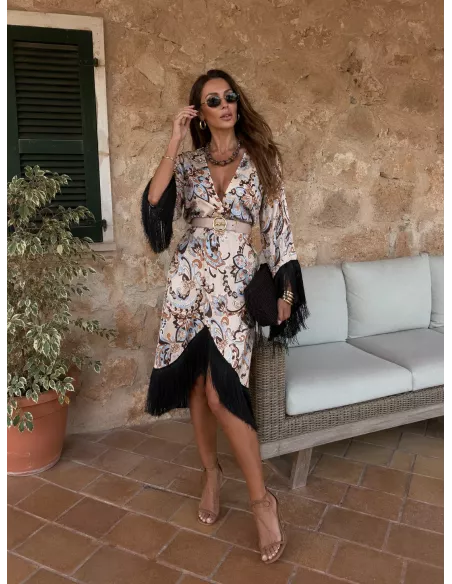 Kimono Laren con flecos
