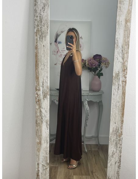 Vestido Mrivent cocholate