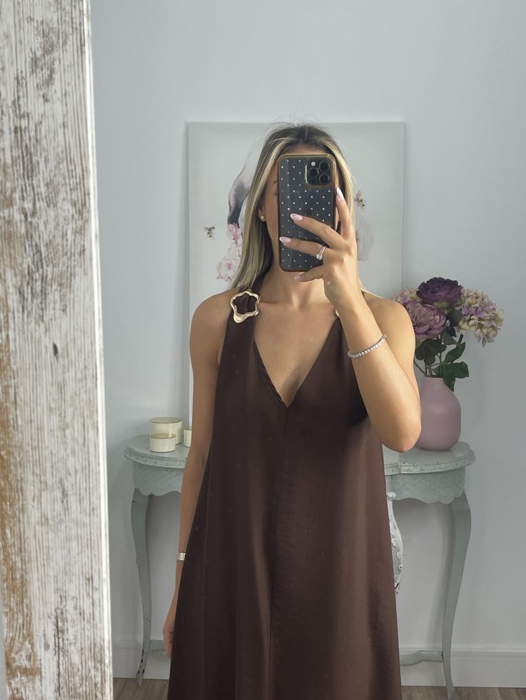 Vestido Mrivent cocholate