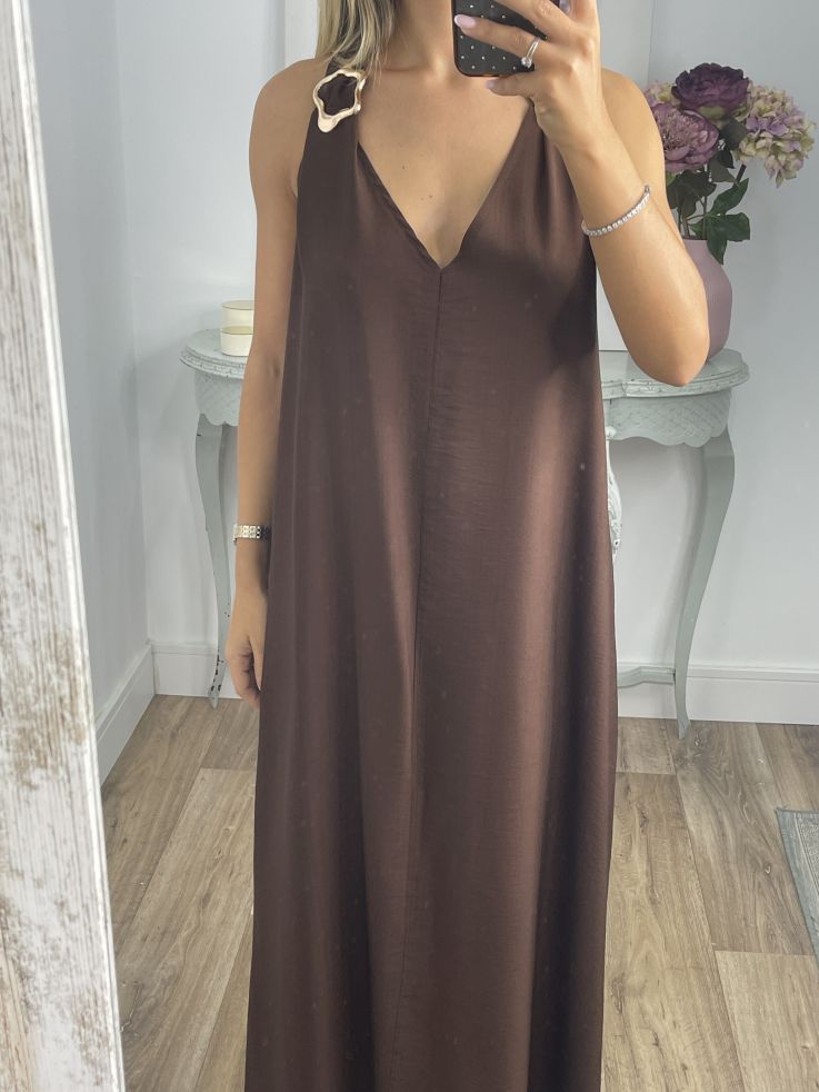 Vestido Mrivent cocholate