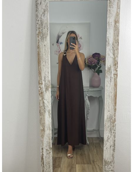 Vestido Mrivent cocholate