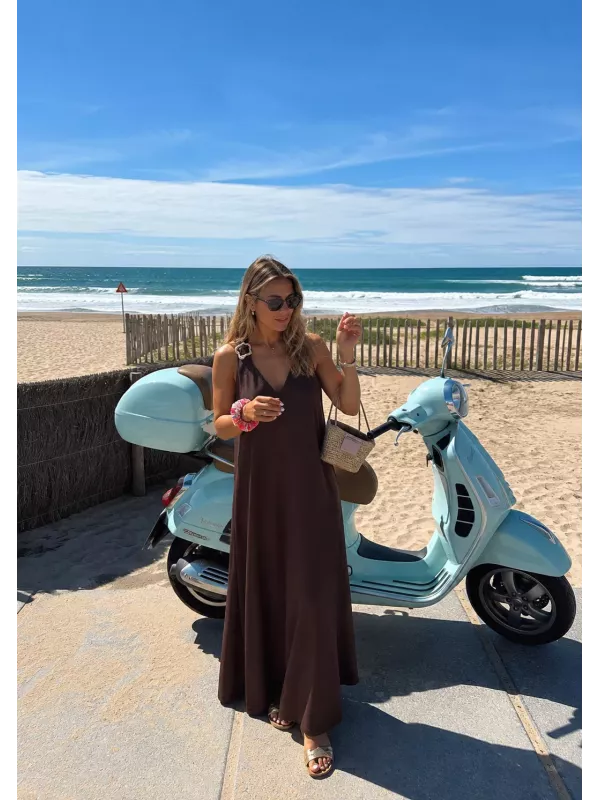Vestido Mrivent cocholate