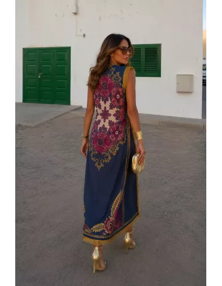 Vestido Perla  azul marino