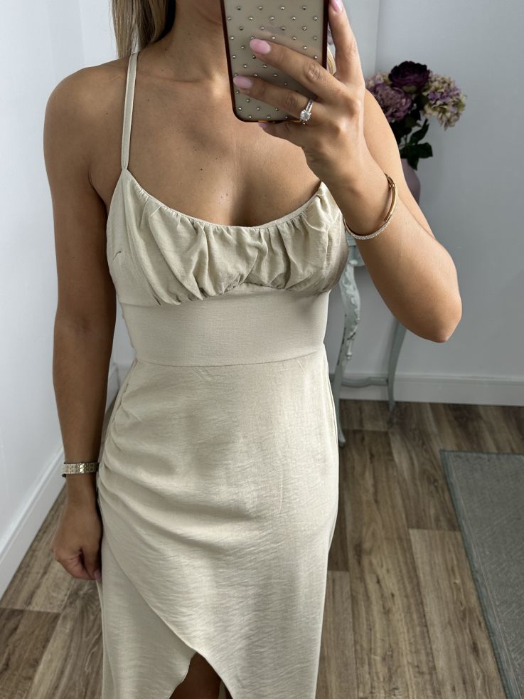 Vestido Maly beige