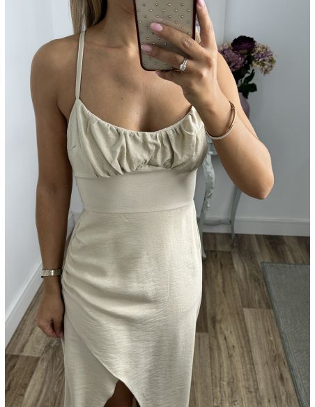 Vestido Maly beige