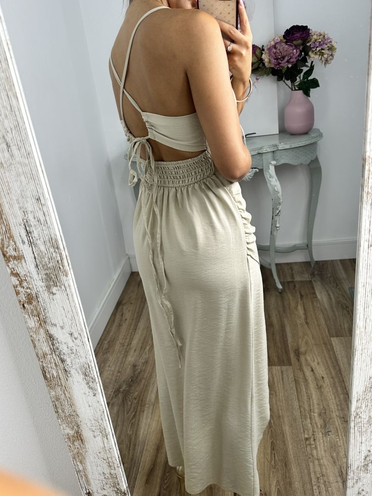 Vestido Maly beige