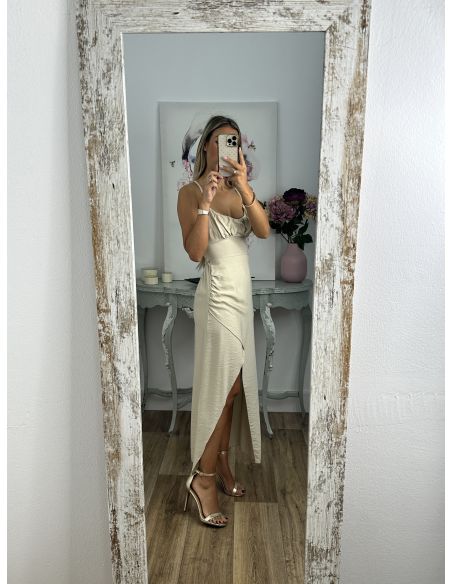 Vestido Maly beige