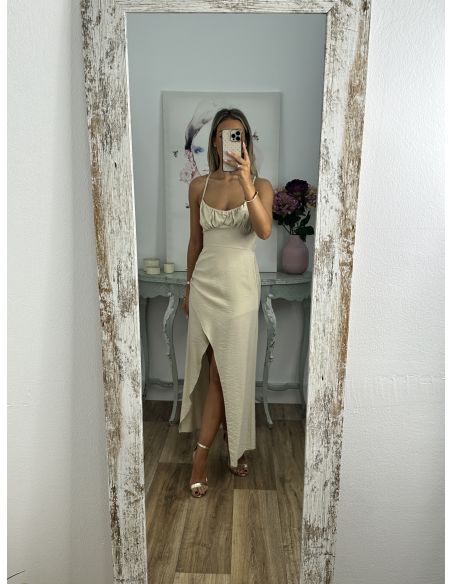 Vestido Maly beige
