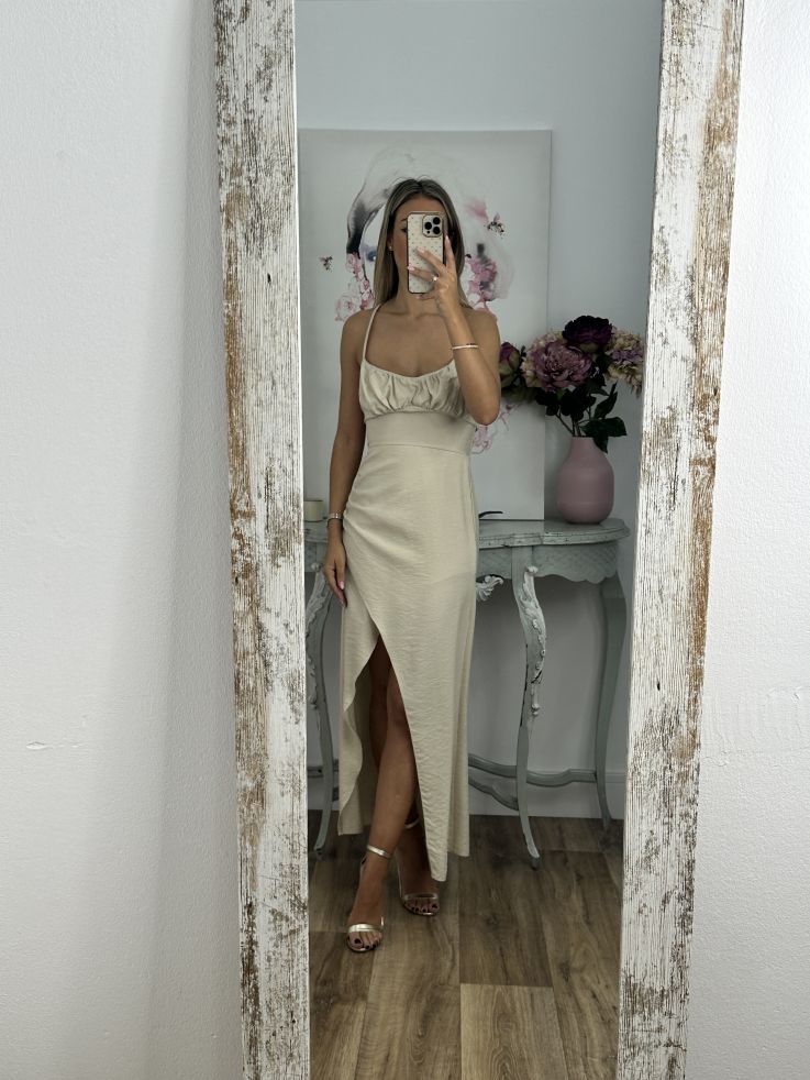 Vestido Maly beige