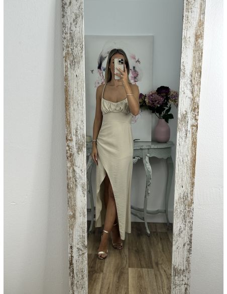 Vestido Maly beige