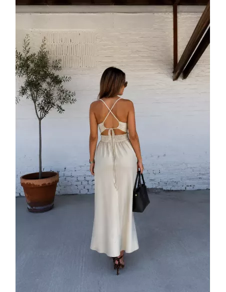 Vestido Maly beige