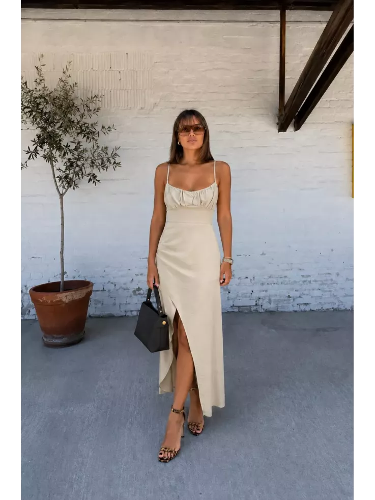 Vestido Maly beige