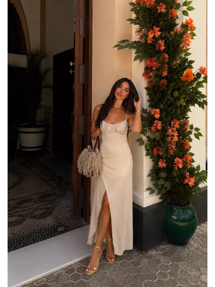 Vestido Maly beige