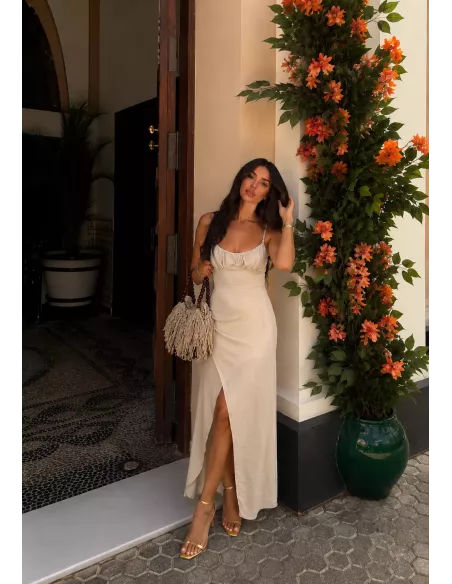 Vestido Maly beige