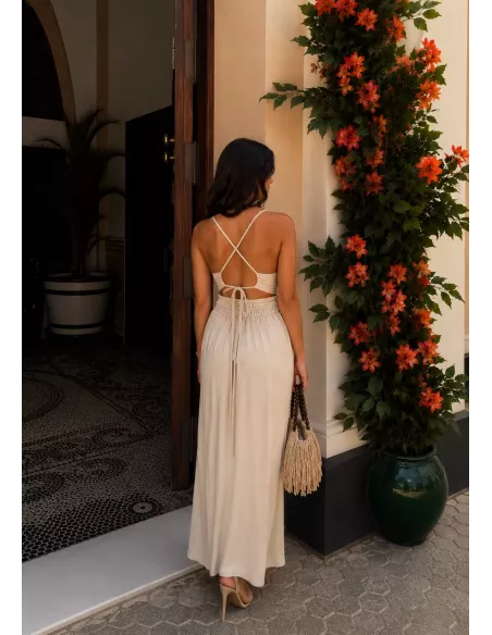 Vestido Maly beige