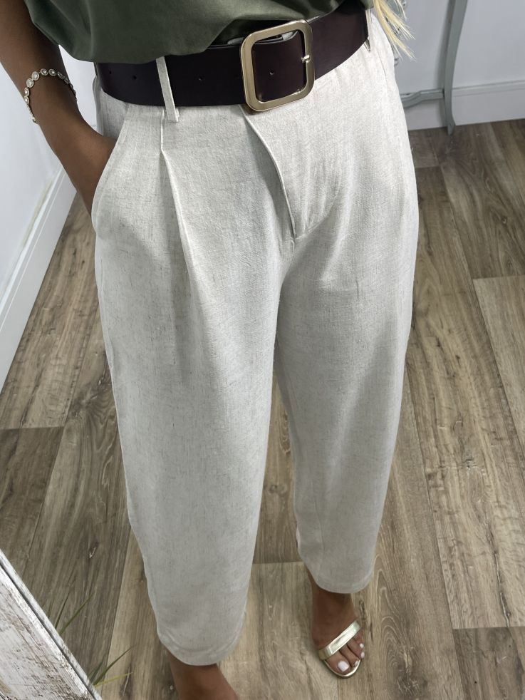 Pantalón Slouchy  beige