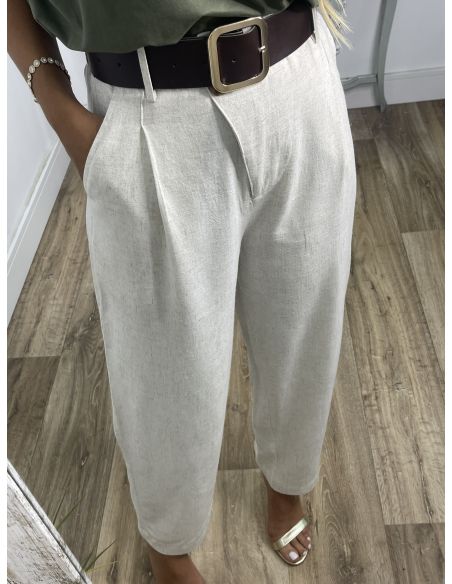 Pantalón Slouchy  beige