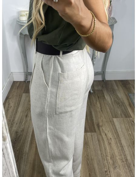 Pantalón Slouchy  beige
