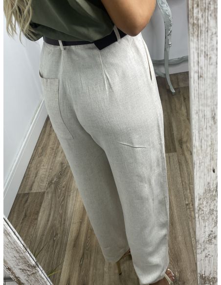 Pantalón Slouchy  beige