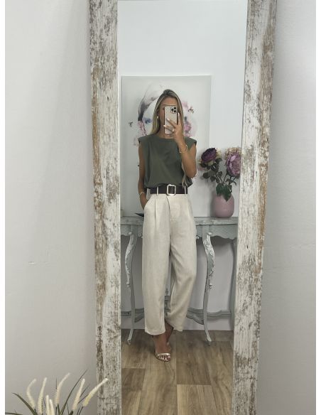 Pantalón Slouchy  beige