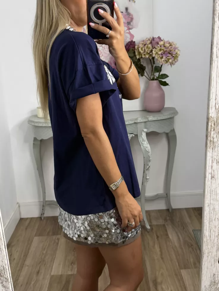 Camiseta San Diego manga corta azul