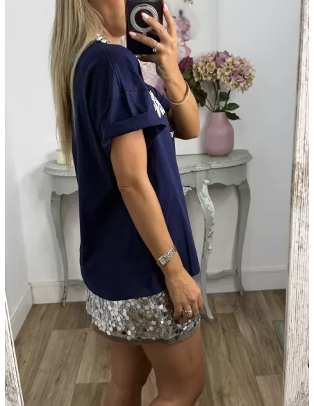 Camiseta San Diego manga corta azul