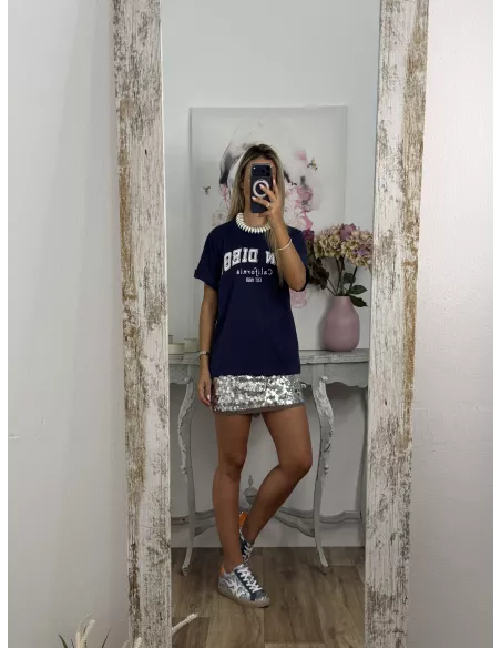 Camiseta San Diego manga corta azul