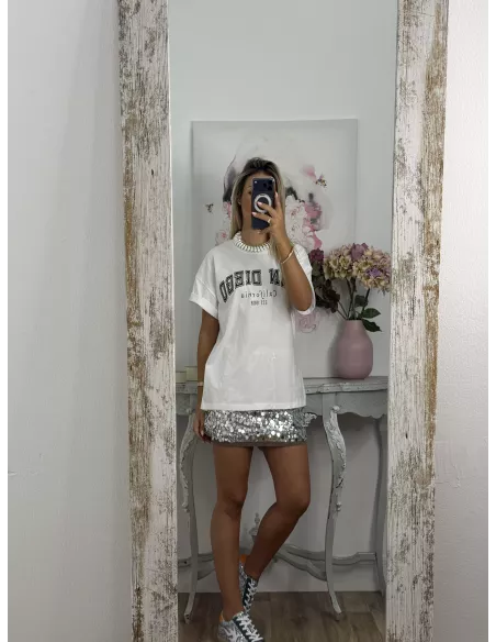 Camiseta San Diego manga corta blanca