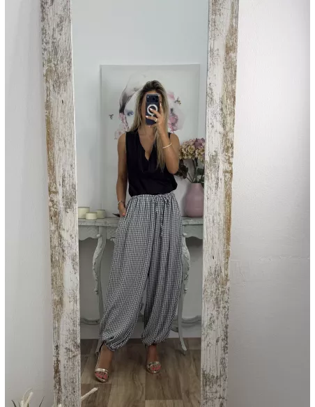 Pantalón Jamaica negro grisáceo
